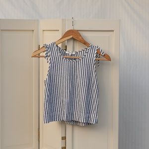 Madewell Sleeveless Flowy Stripe Tank